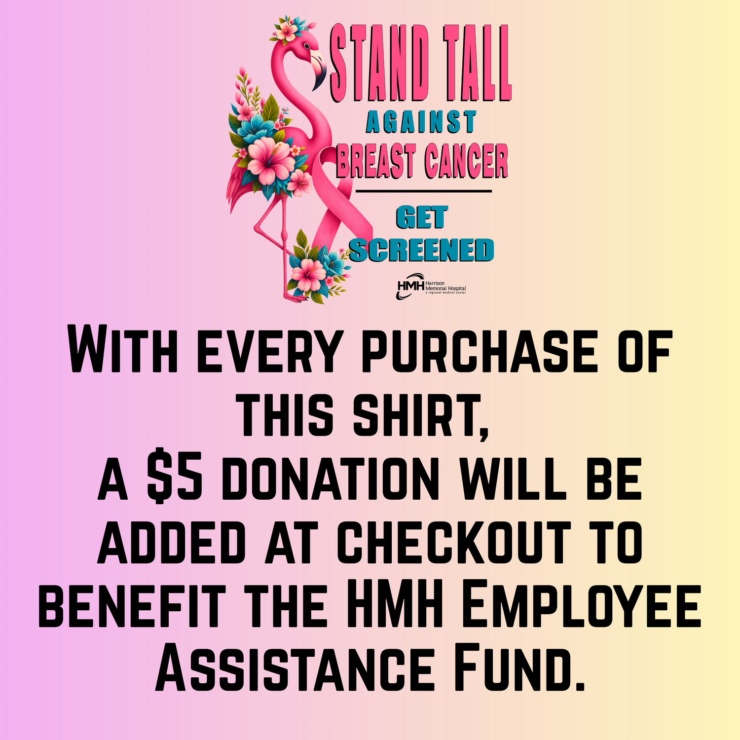 HMH - Breast Cancer Awareness Flamingo Shirt