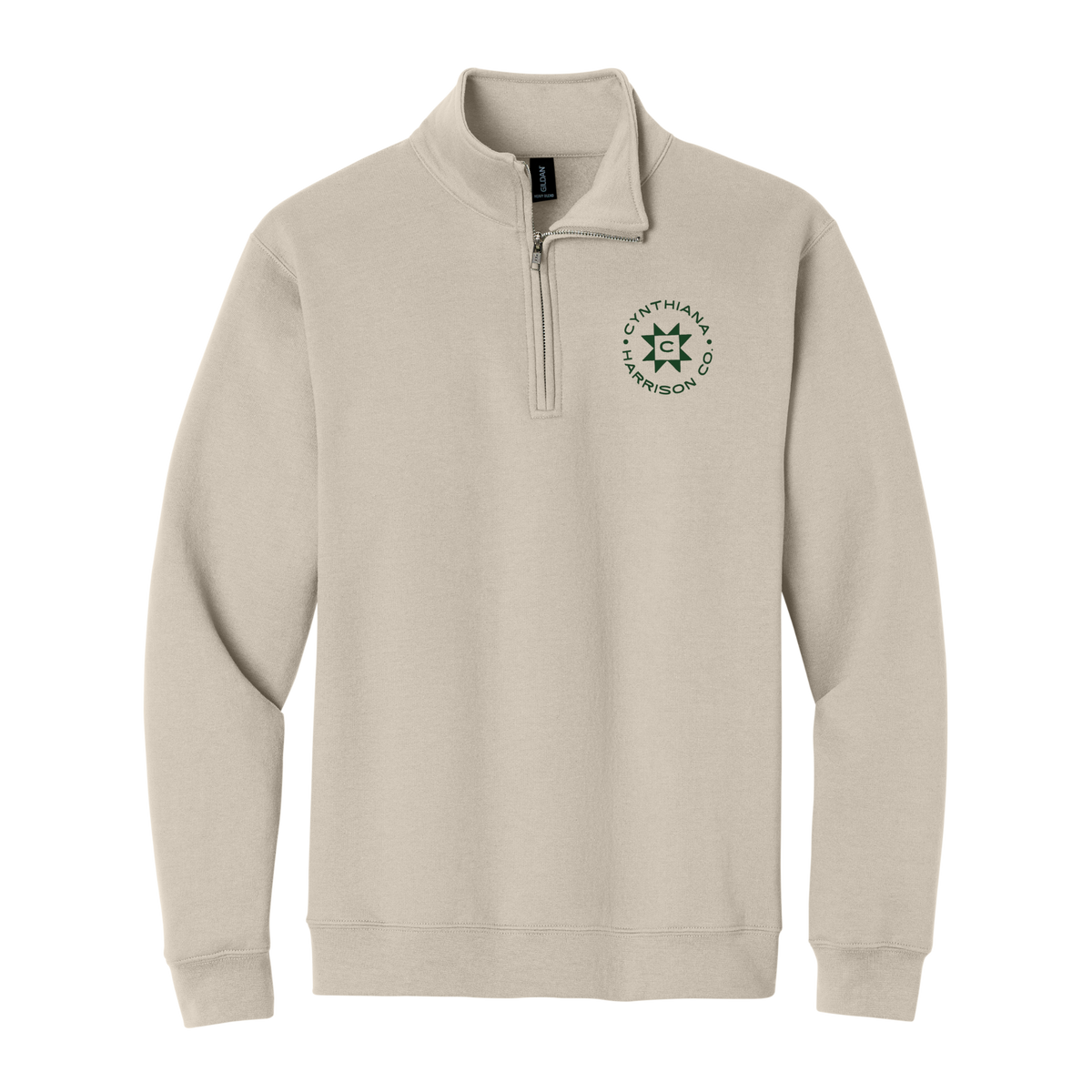 Cynthiana Tourism - Cynthiana Harrison County Quilt Logo 1/4 Zip Sweatshirt