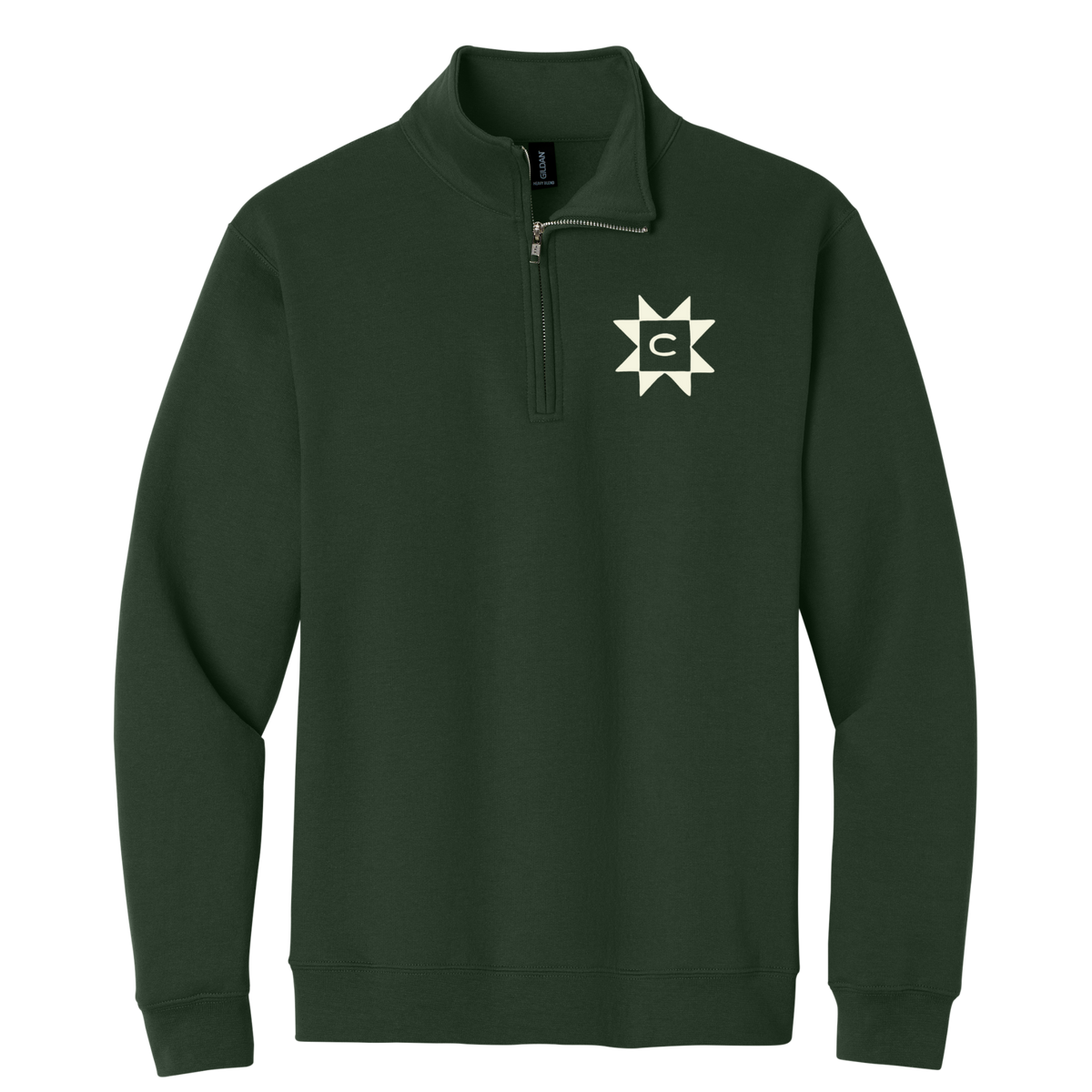 Cynthiana Tourism Quilt Logo 1/4 Zip Sweatshirt