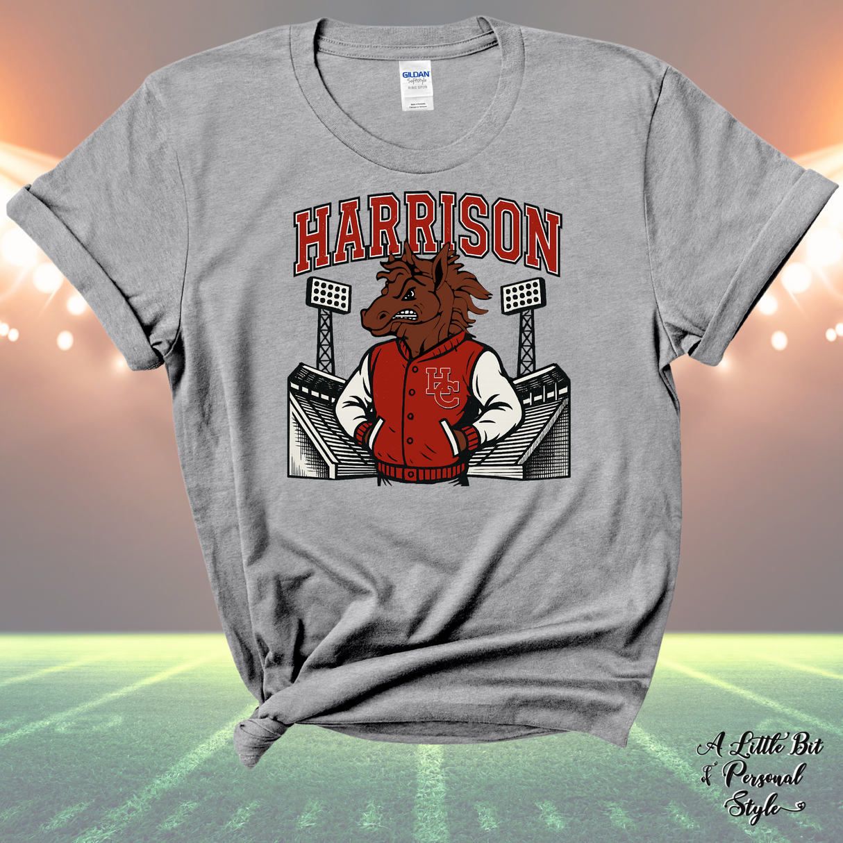 Harrison Varsity Jacket Stadium Tee