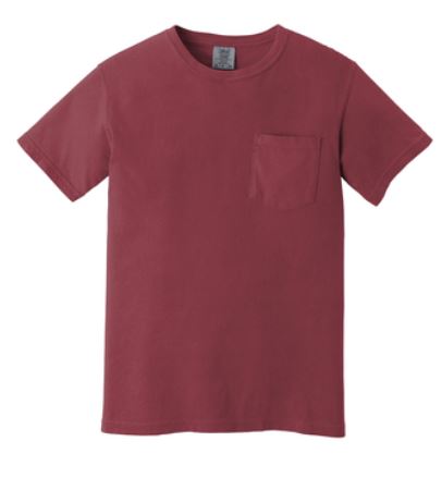 Comfort Colors Heavyweight Ring Spun Pocket Tee 6030 - Chili