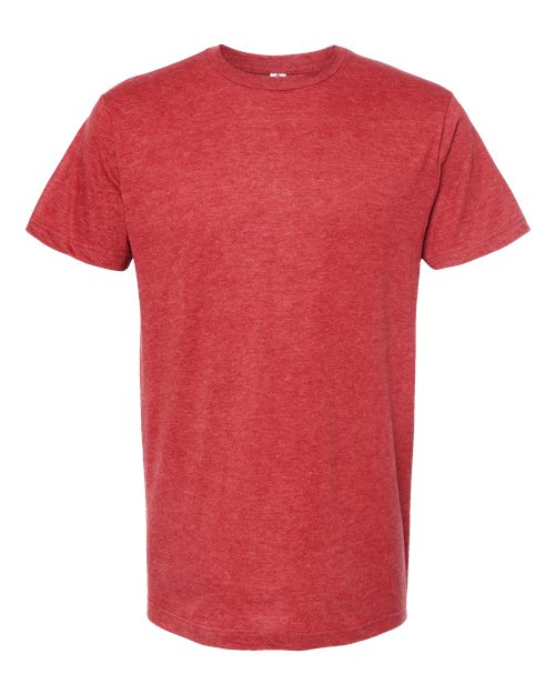 TULTEX Unisex Jersey T-Shirt Short Sleeve. 202 - Heather Red