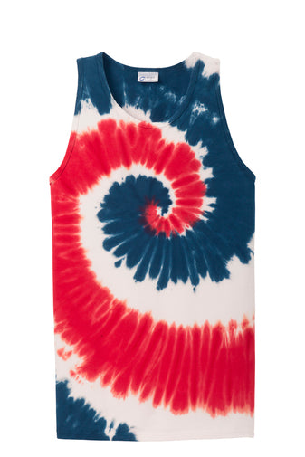 USA Rainbow Tie-Dye Tank