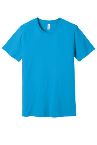 BELLA+CANVAS Unisex Jersey Short Sleeve Tee. BC3001 - Turquoise