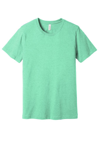 BELLA+CANVAS Unisex Heather CVC Short Sleeve Tee. BC3001CVC - Heather Prism Mint