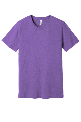 BELLA+CANVAS Unisex Heather CVC Short Sleeve Tee. BC3001CVC - Heather Team Purple