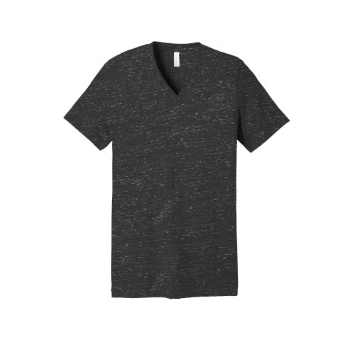 BELLA+CANVAS Unisex Jersey Short Sleeve V-Neck Tee. BC3005 -Charcoal Marble
