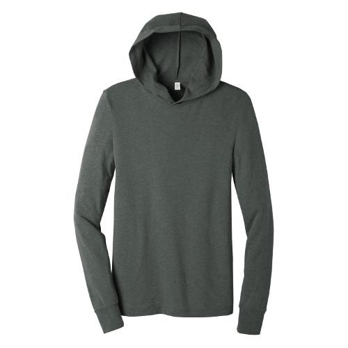 BELLA+CANVAS Unisex Jersey Long Sleeve Hoodie. BC3512 - Deep Heather