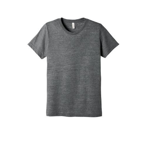 BELLA+CANVAS Unisex Poly-Cotton Short Sleeve Tee. BC3650 - Asphalt Slub