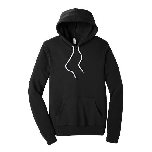 BELLA+CANVAS Unisex Sponge Fleece Pullover Hoodie. BC3719 - Black