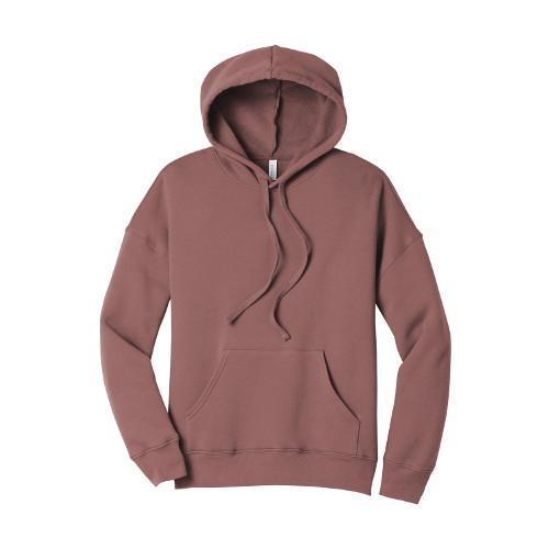 BELLA+CANVAS Unisex Sponge Fleece Pullover DTM Hoodie. BC3729 - Mauve