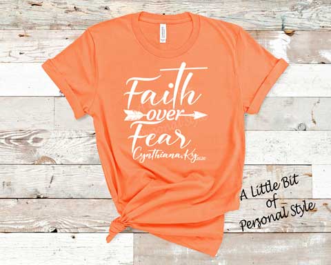 Faith Over Fear - Cynthiana, KY 2020 (Design - White - Instant Gratification)