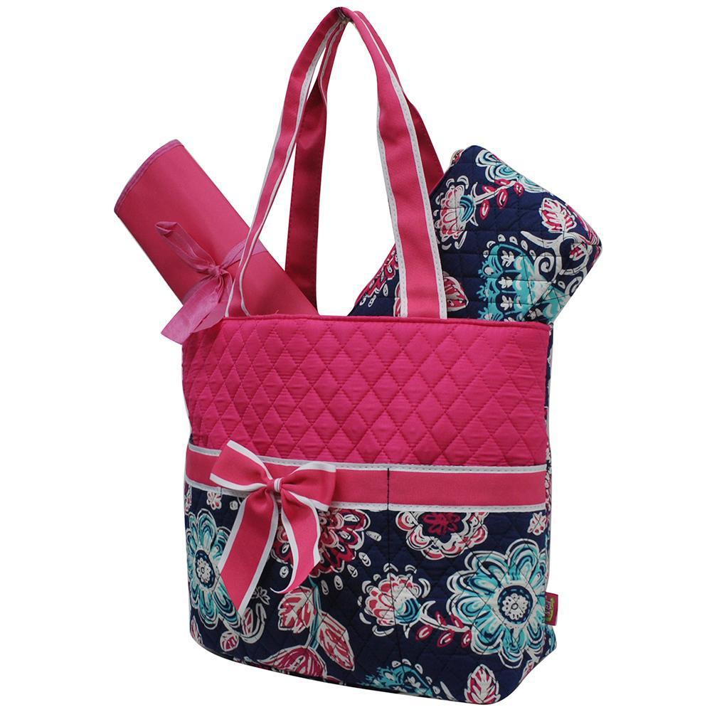 Medieval Blossom Quilted Diaper Bag Set