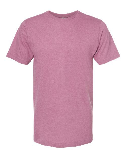 TULTEX Unisex Jersey T-Shirt Short Sleeve. 202 - heather cassis