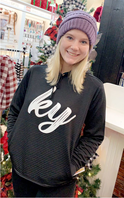 Ridged Hoodie - Black