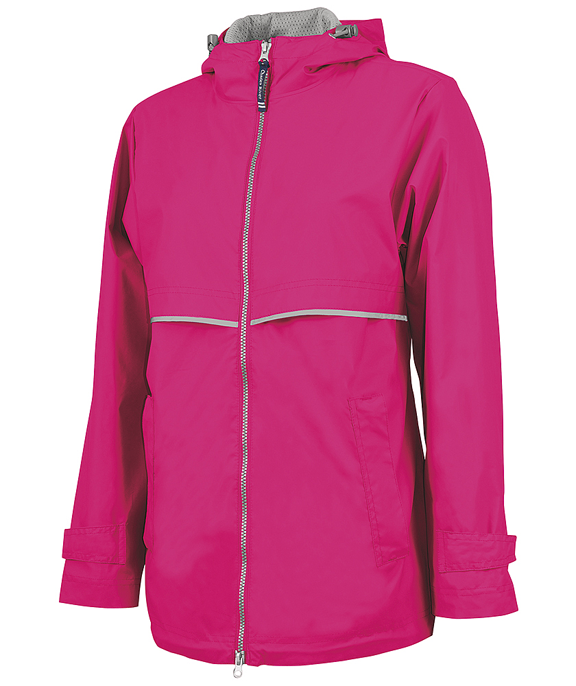 Charles River Rain Jacket - Hot Pink