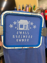 Small Business Owner Embroidered on a Comfort Colors T-shirt