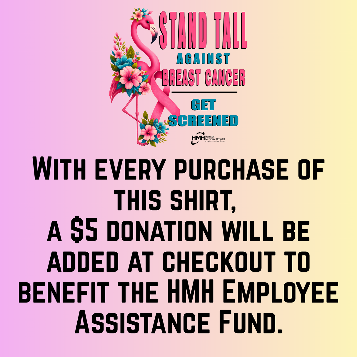 HMH - Breast Cancer Awareness Flamingo Shirt