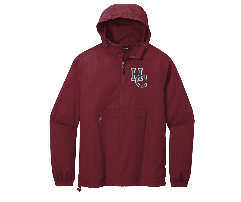 HC Sport-Tek Packable Pullover Maroon