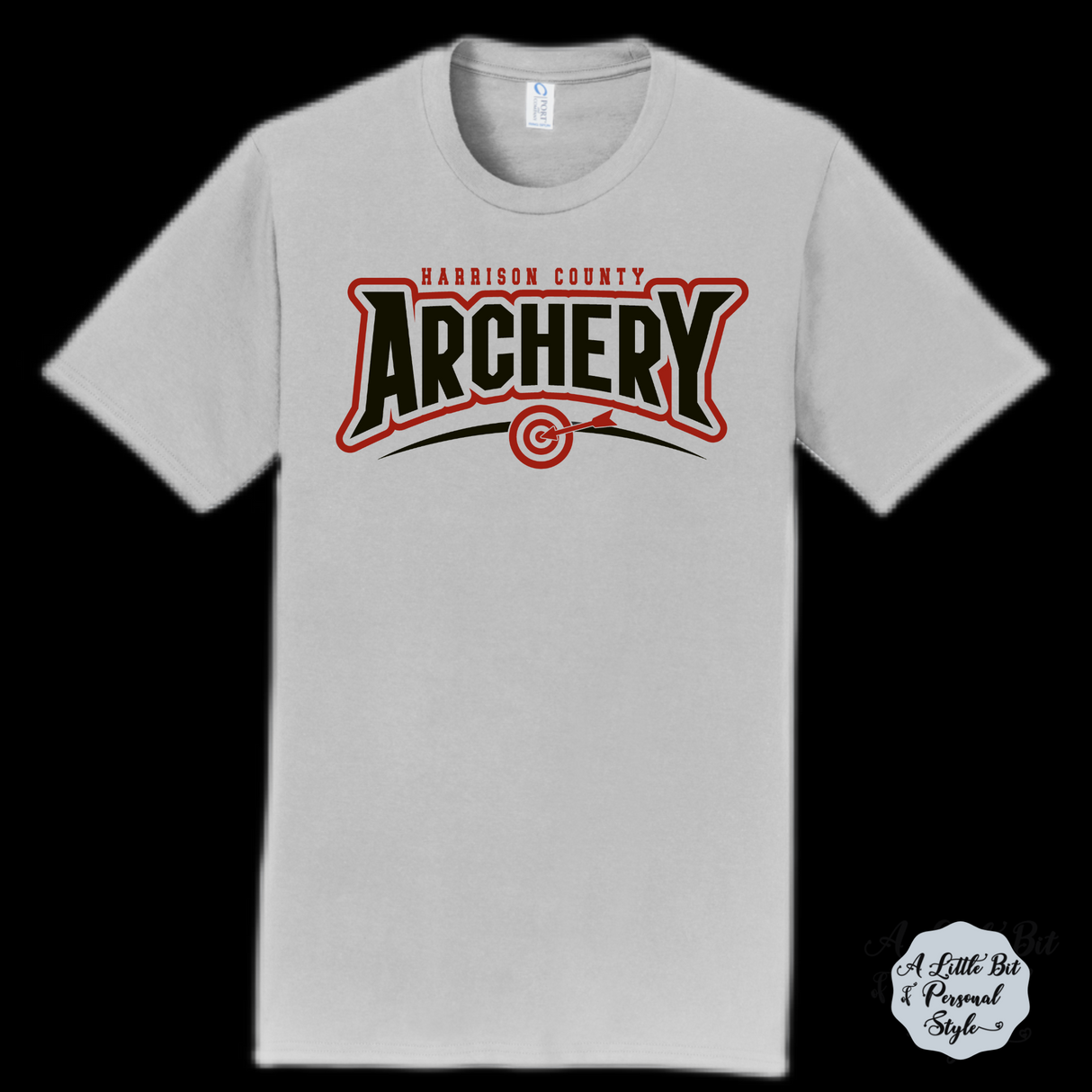 Harrison County Archery Word with Target (Full Color)