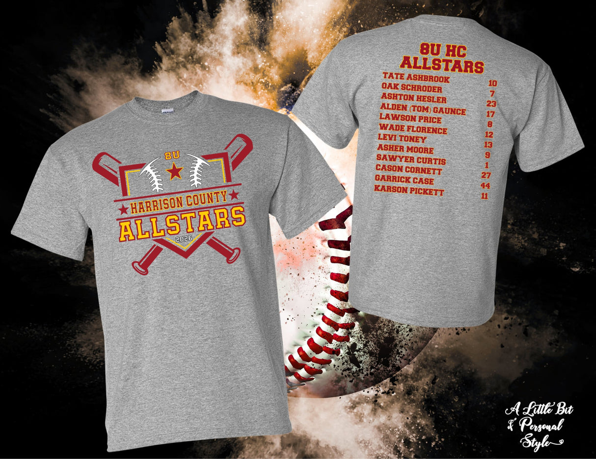 Harrison County 8U All Stars T-Shirt