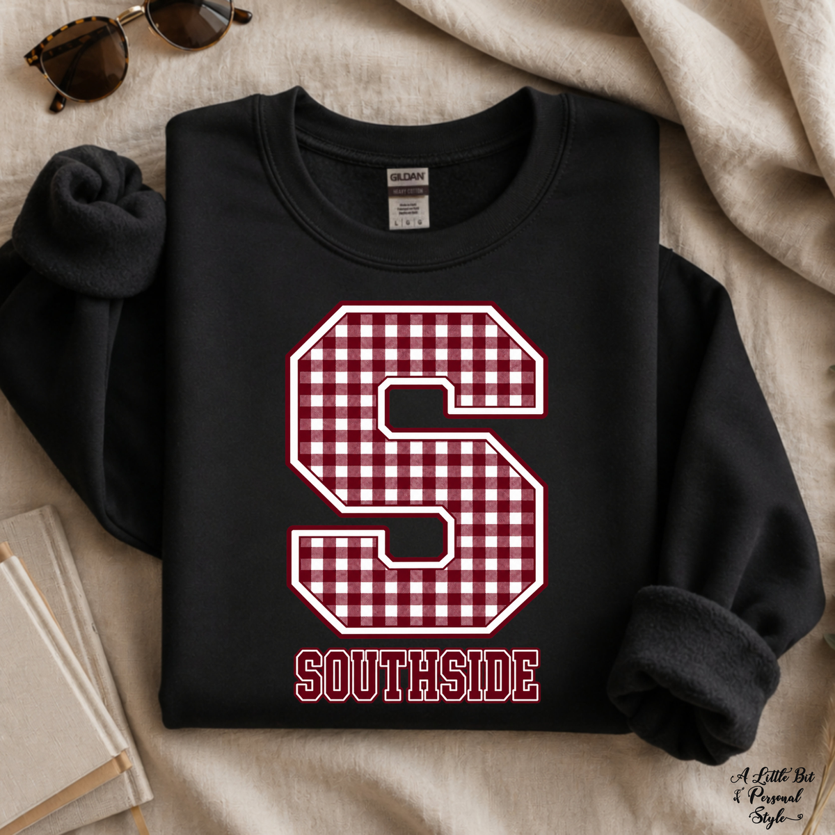 Southside Maroon & White Plaid