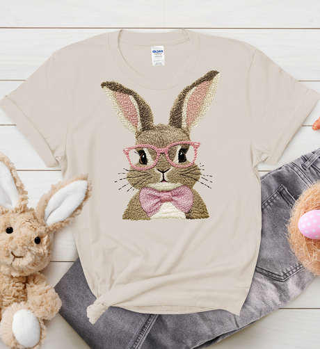 Bunny Printed on a Gildan Sweatshirt or T-shirt