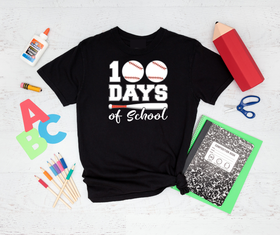 100 Days of School Baseball