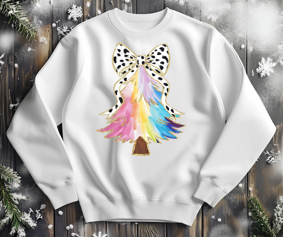 Pastel & Dots Christmas Tree Shirt