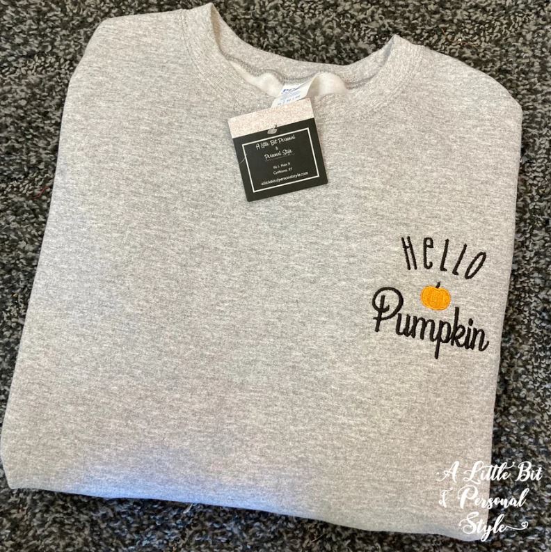 Hello Pumpkin Crewneck Sweatshirt