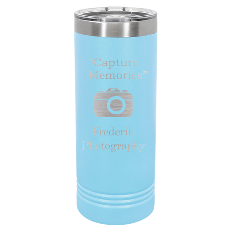 22 oz Skinny engraved tumbler