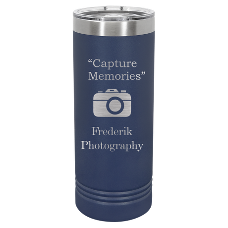 22 oz Skinny engraved tumbler