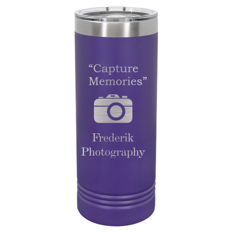 22 oz Skinny engraved tumbler