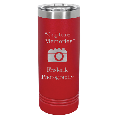 22 oz Skinny engraved tumbler