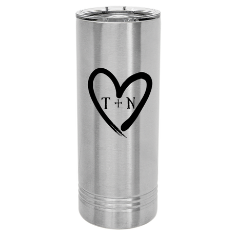 22 oz Skinny engraved tumbler