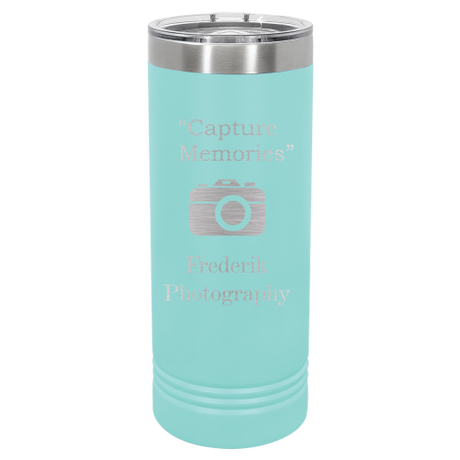 22 oz Skinny engraved tumbler