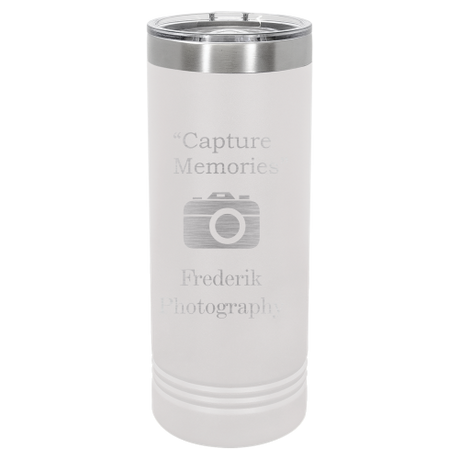 22 oz Skinny engraved tumbler
