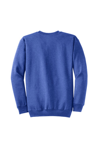 Port & Company - Core Fleece Crewneck Sweatshirt. PC78 - Heather Royal