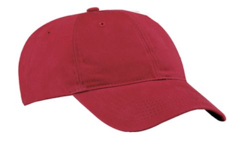 Brushed Twill Low Profile Cap Unstructured CP77 - Red