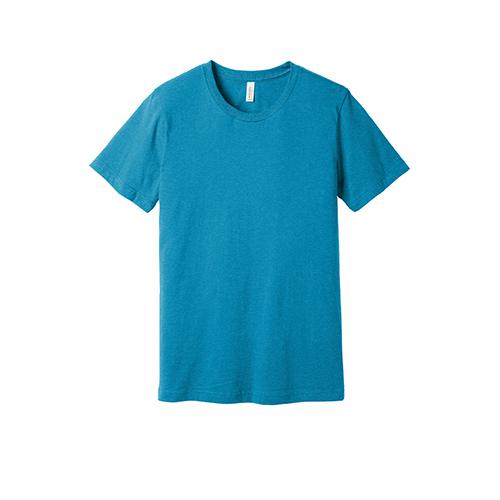 BELLA+CANVAS  Unisex Heather CVC Short Sleeve Tee. BC3001CVC - Heather Aqua