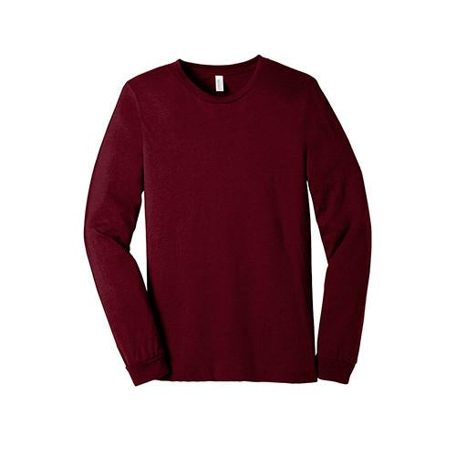 BELLA+CANVAS  Unisex Jersey Long Sleeve Tee. BC3501 - Heather Cardinal