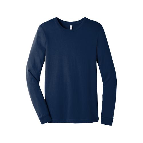 BELLA+CANVAS  Unisex Jersey Long Sleeve Tee. BC3501 - Navy