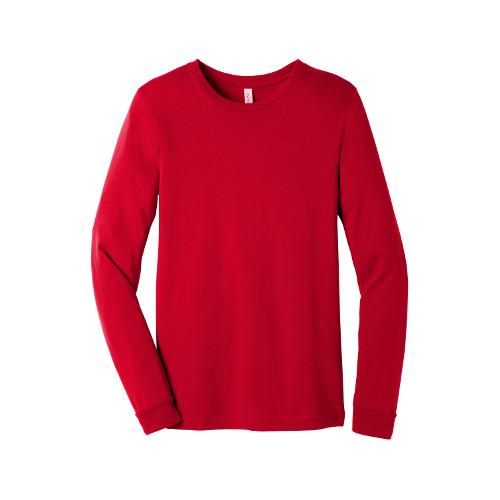 BELLA+CANVAS  Unisex Jersey Long Sleeve Tee. BC3501 - Red