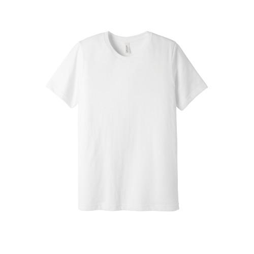 BELLA+CANVAS  Unisex Poly-Cotton Short Sleeve Tee. BC3650 - White