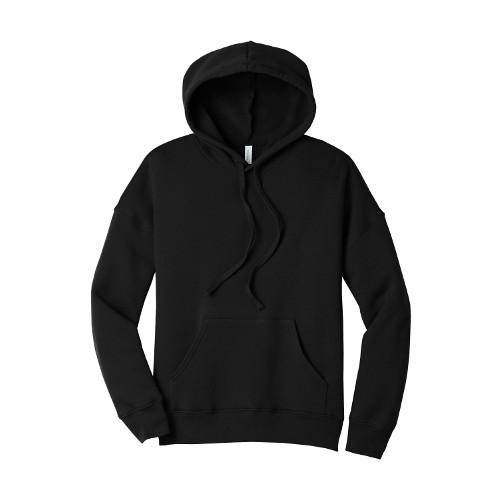 BELLA+CANVAS  Unisex Sponge Fleece Pullover DTM Hoodie. BC3729 - Black
