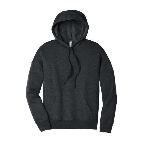 BELLA+CANVAS  Unisex Sponge Fleece Pullover DTM Hoodie. BC3729 - Dark Grey Heather