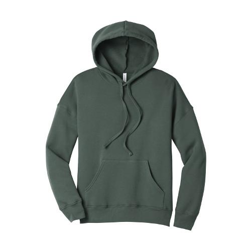 BELLA+CANVAS  Unisex Sponge Fleece Pullover DTM Hoodie. BC3729 - Military Green