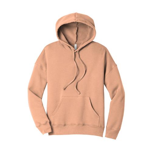 BELLA+CANVAS  Unisex Sponge Fleece Pullover DTM Hoodie. BC3729 - Peach