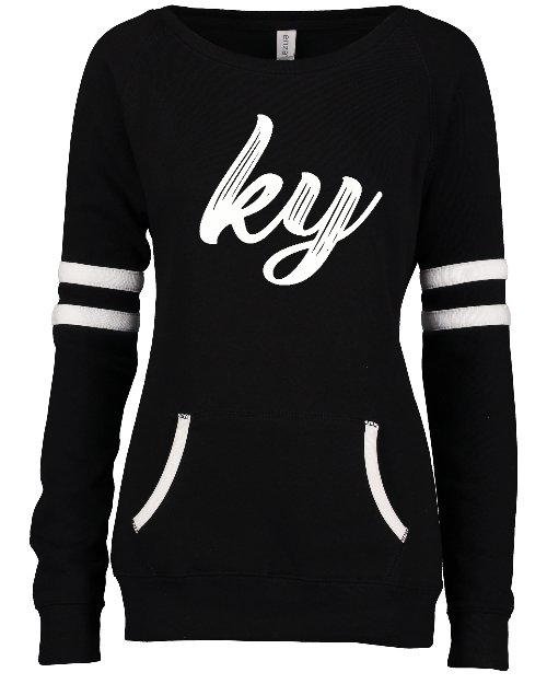 Ladies Varsity Fleece Crew Neck Pullover