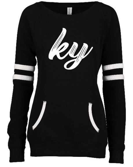 Ladies Varsity Fleece Crew Neck Pullover